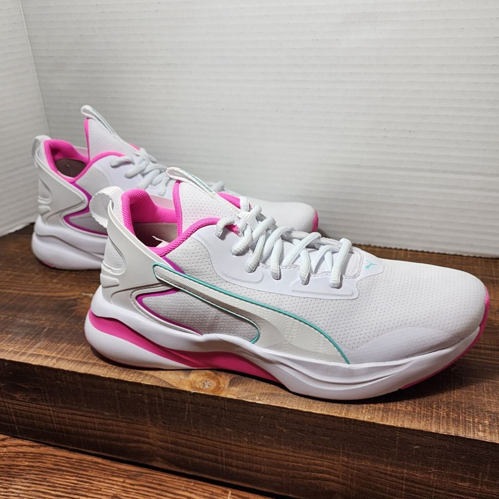 Women's Puma Softride Sneakers, Size 8, White & Pink - New whitout tags - Picture 3 of 11